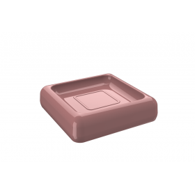 Saboneteira Cube 10 x 10 x 2,5 cm - Rosa Malva Coza