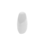 Porta-escova Spoom com tampa 10,4 x 8,3 x 2,1 cm - Branco Coza