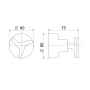 Acabamento para Registro Base Deca 1/2", 3/4" e 1" Nova Trio