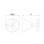 Acabamento para registro DocolBase 1/2", 3/4" e 1" Docol Primor