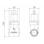 Registro de gaveta DocolBase 3/4"