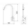 Torneira para Cozinha de Mesa 1/2" Nova Trio