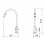 Torneira para Cozinha de Mesa 1/2" Nova Riva