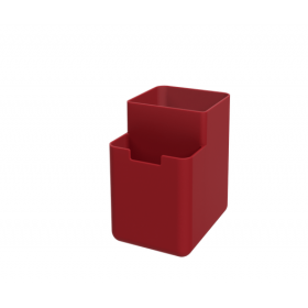 Organizador de pia Single Coza 8 x 10,5 x 12,1 cm - Vermelho Bold Coza