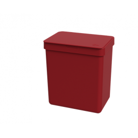Lixeira Single 2,5 litros Coza 16,4 x 11,8 x 18,5 cm - Vermelho Bold Coza